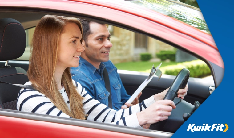 learner driver and their instructor